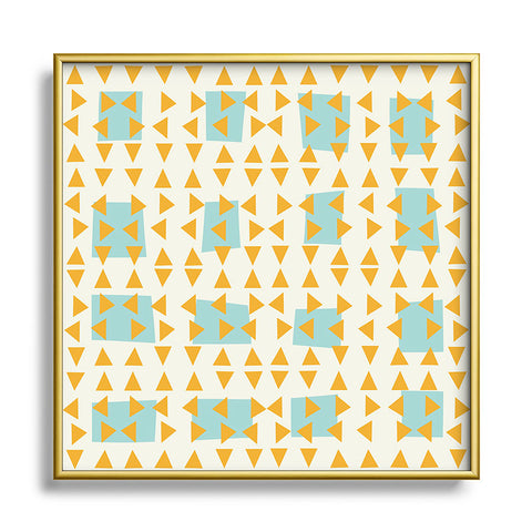 Mirimo Fez Turquoise Metal Square Framed Art Print