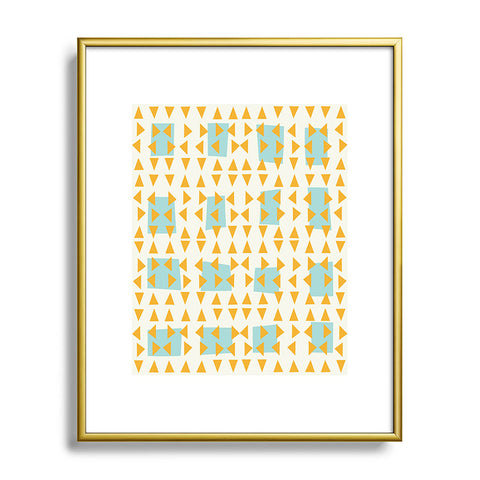 Mirimo Fez Turquoise Metal Framed Art Print
