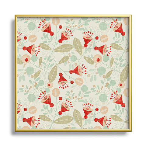 Mirimo Flora Nostalgia Metal Square Framed Art Print
