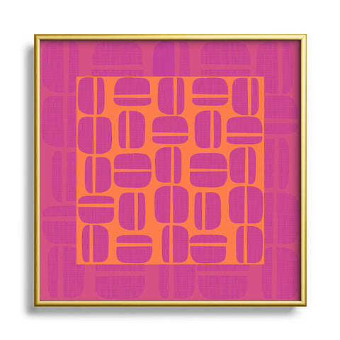 Mirimo Funky Yoyo Metal Square Framed Art Print