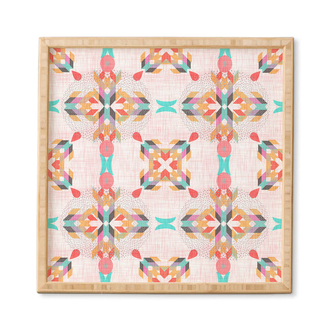 Mirimo Geometric Damask Framed Wall Art
