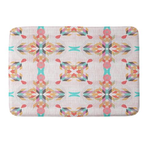 Mirimo Geometric Damask Memory Foam Bath Mat
