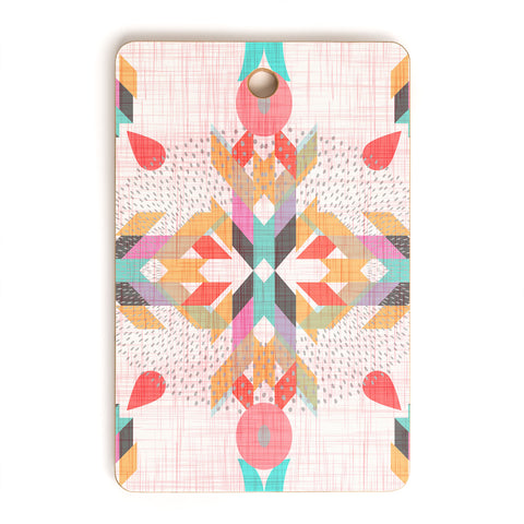 Mirimo Geometric Damask Cutting Board Rectangle