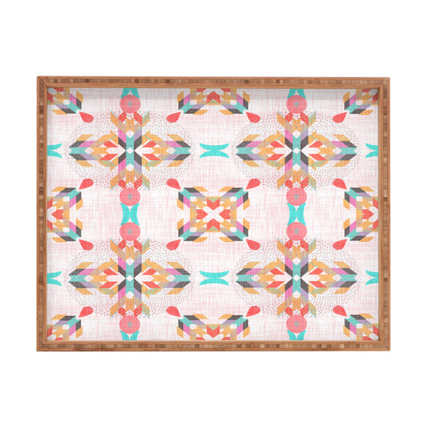 Mirimo Geometric Damask Rectangular Tray