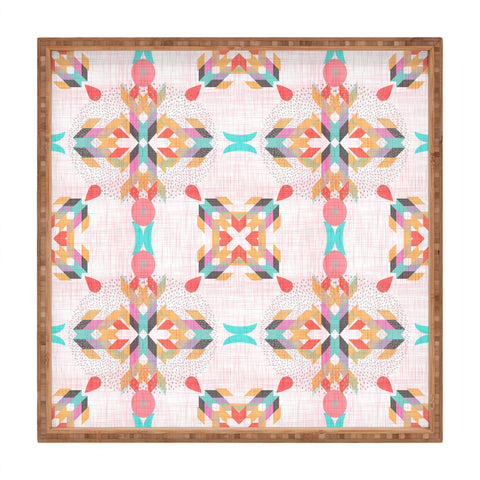Mirimo Geometric Damask Square Tray