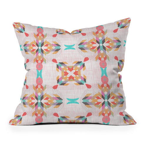 Mirimo Geometric Damask Throw Pillow