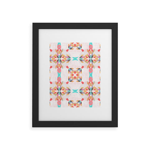 Mirimo Geometric Damask Framed Art Print