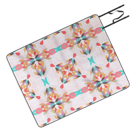 Mirimo Geometric Damask Picnic Blanket