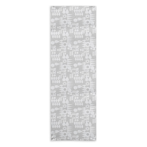 Mirimo Geometric Play Grey Yoga Towel