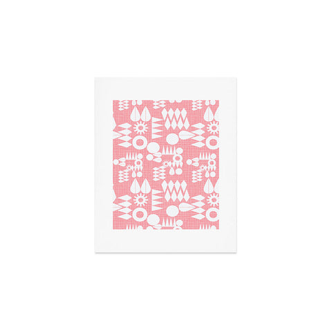Mirimo Geometric Play Pink Art Print