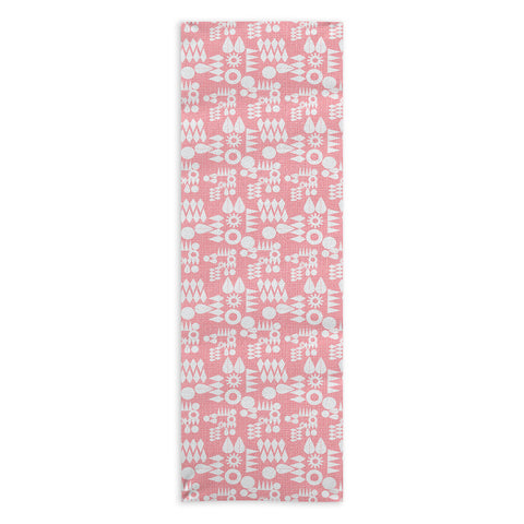 Mirimo Geometric Play Pink Yoga Towel