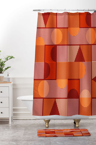 Mirimo Geometrica 24 Shower Curtain And Mat