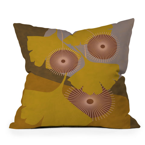 Mirimo Gingko Fall Throw Pillow