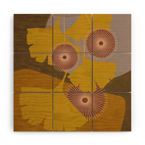 Mirimo Gingko Fall Wood Wall Mural