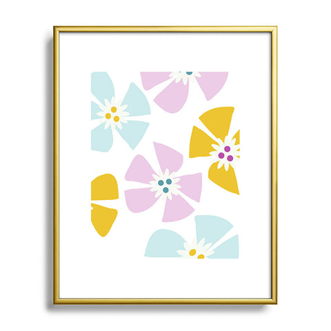 Mirimo Happy Blooms Metal Framed Art Print