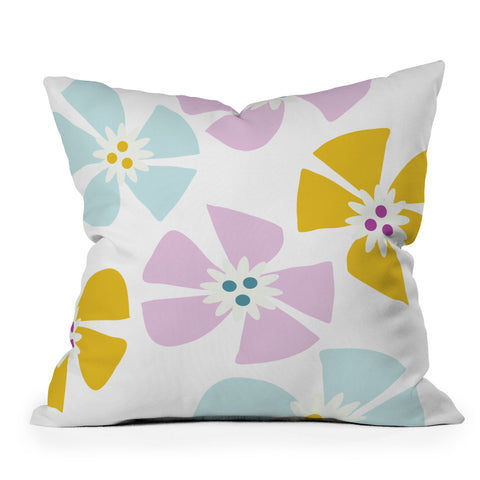 Mirimo Happy Blooms Throw Pillow