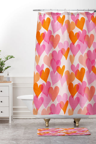 Mirimo It is Love Shower Curtain And Mat