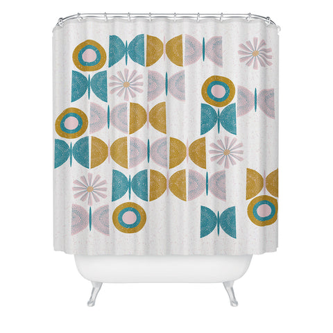 Mirimo Joy Butterflies and Blooms Shower Curtain