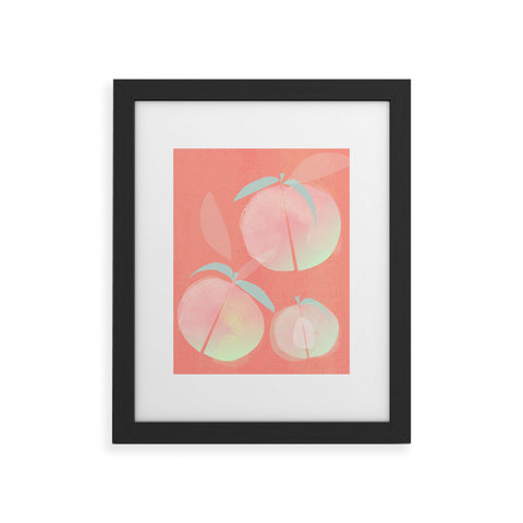 Mirimo Juicy Peaches Framed Art Print