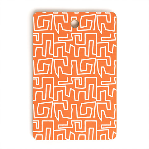 Mirimo Labyrinth Orange Cutting Board Rectangle