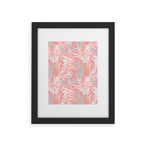 Mirimo Leaves Cascade Framed Art Print