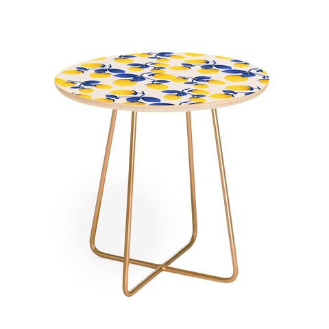 Mirimo Lemons Blue Round Side Table