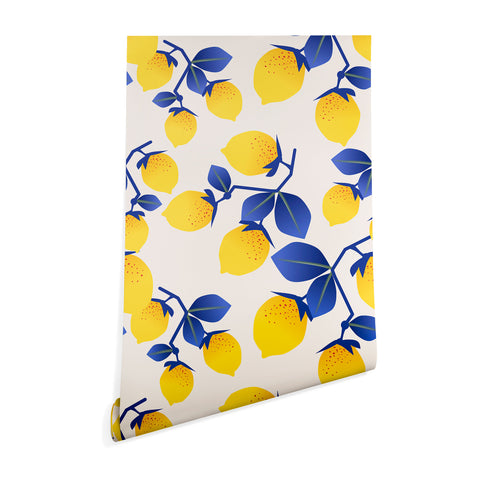 Mirimo Lemons Blue Wallpaper