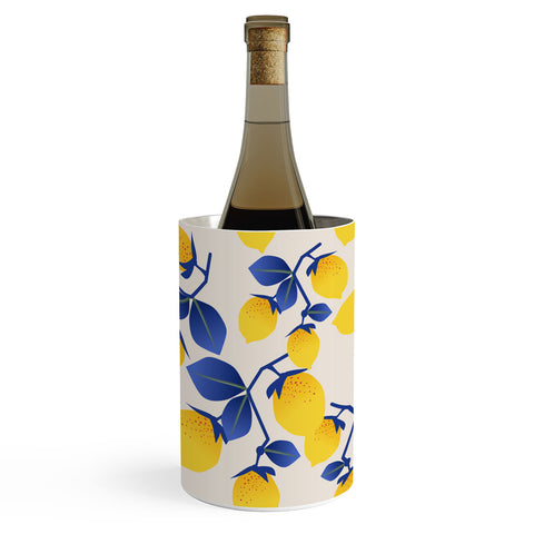 Mirimo Lemons Blue Wine Chiller