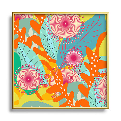 Mirimo Lush Garden Metal Square Framed Art Print