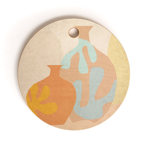 Mirimo Mditerranean Vases Cutting Board Round