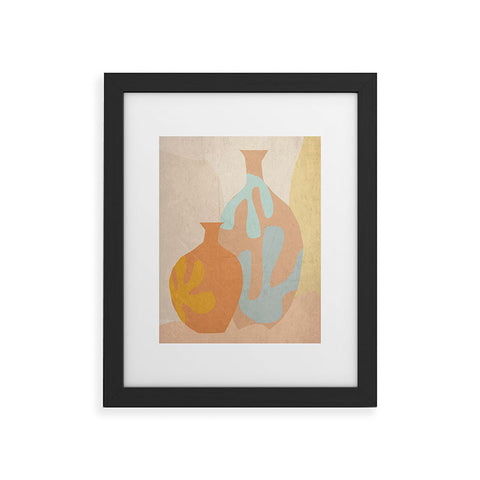Mirimo Mditerranean Vases Framed Art Print