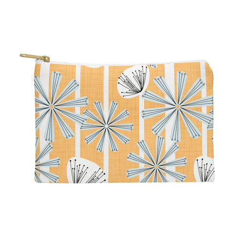 Mirimo Midcentury Floral Mustard Pouch