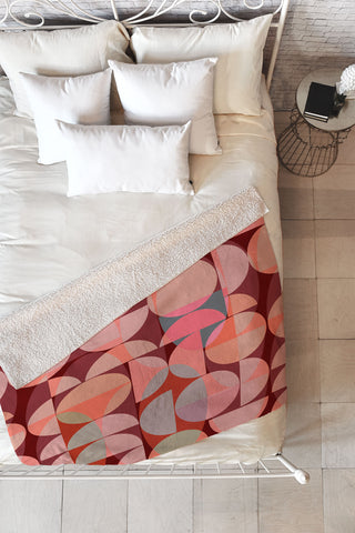 Mirimo Modern Blues Fleece Throw Blanket