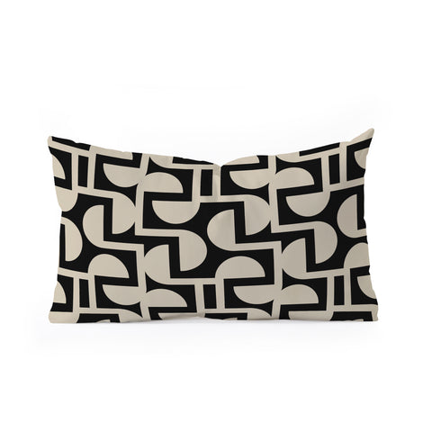 Mirimo Modern Labyrinth Elegant Oblong Throw Pillow