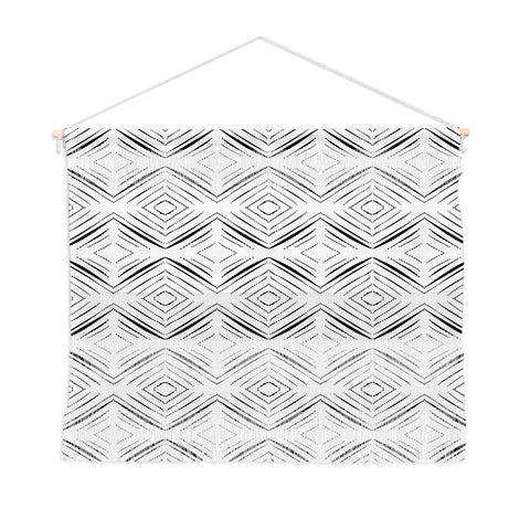 Mirimo Modern Mudcloth White Wall Hanging Landscape