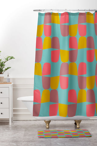 Mirimo Modern Play 03 Shower Curtain And Mat