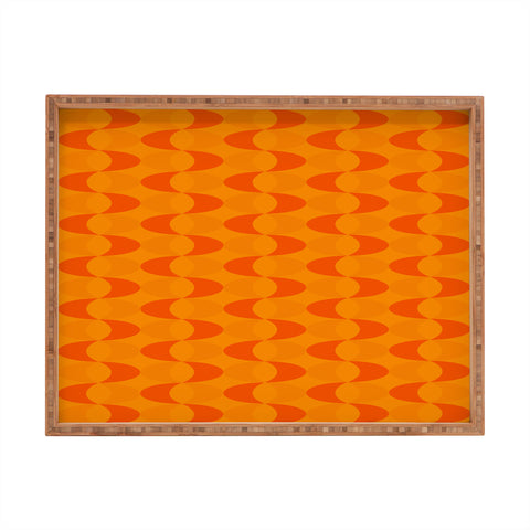 Mirimo Modern Retro Wavy Sun Rectangular Tray