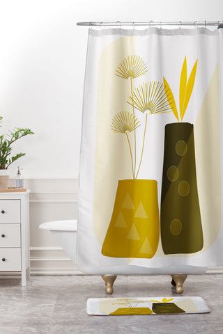 Mirimo Modern Vases Shower Curtain And Mat