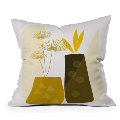 Mirimo Modern Vases Throw Pillow