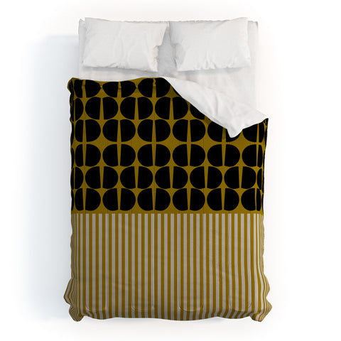 Mirimo Moderno Black and Mustard Comforter