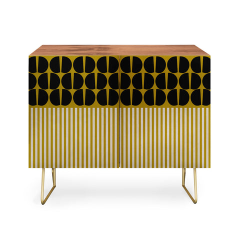 Mirimo Moderno Black and Mustard Credenza