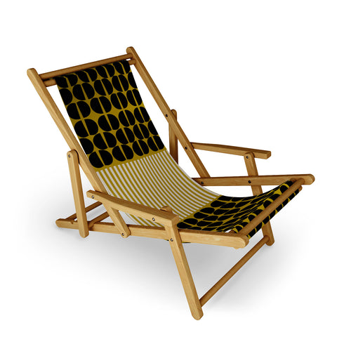 Mirimo Moderno Black and Mustard Sling Chair