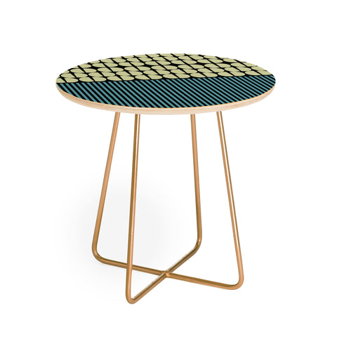 Mirimo Moderno Pistache and Petrol Round Side Table