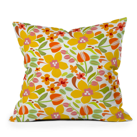 Mirimo Naif Summer Flora Throw Pillow
