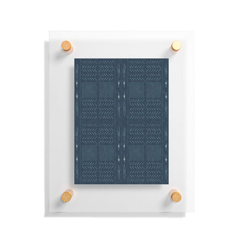 Mirimo Native Mudcloth Denim Floating Acrylic Print