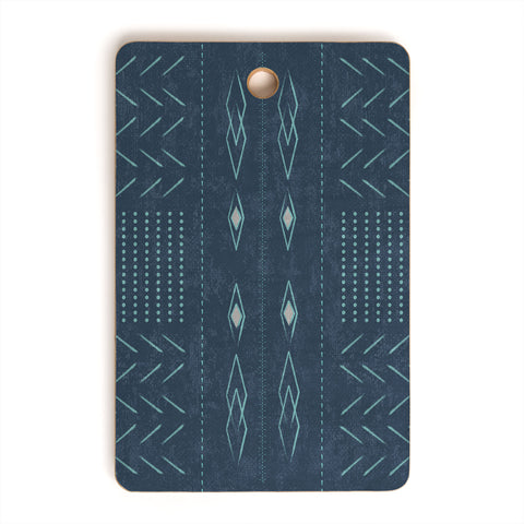Mirimo Native Mudcloth Denim Cutting Board Rectangle