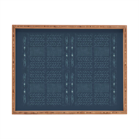 Mirimo Native Mudcloth Denim Rectangular Tray