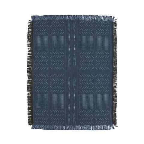 Mirimo Native Mudcloth Denim Throw Blanket