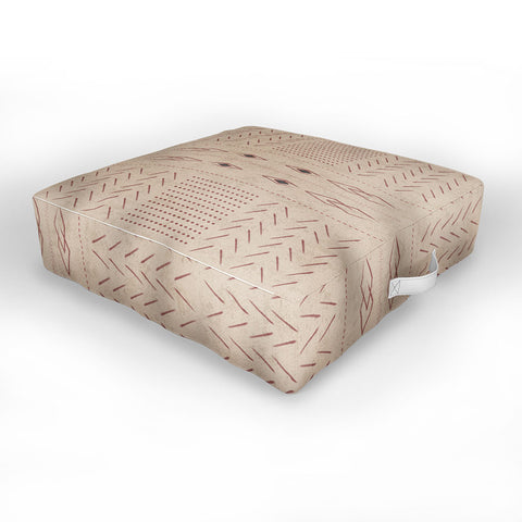 Mirimo Native Mudcloth Sand Outdoor Floor Cushion