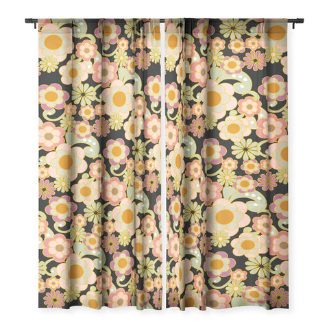 Mirimo Nostalgic 70s in Black Sheer Non Repeat